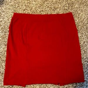 Ladies Pencil Skirt - Red - Stretchy - Size XL